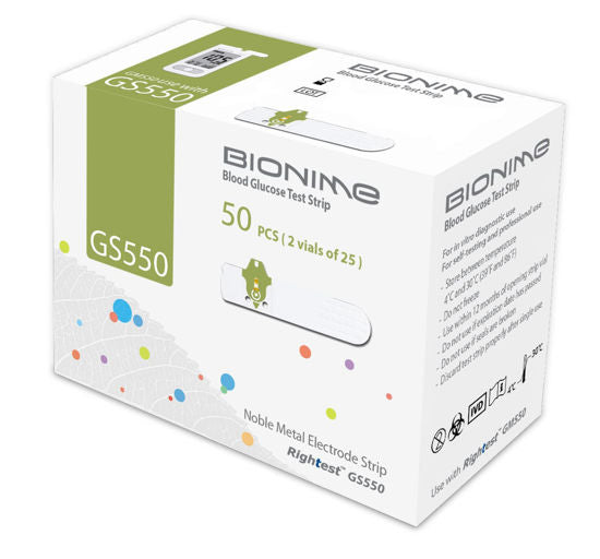 0000982_bionime-blood-glucose-test-strips-gs550-50s_550.jpg BIONIME Rightest GS550 Blood Glucose Test Strips
