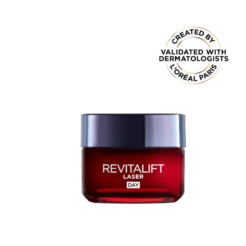 1-RevitaliftLaser-DayCream3600523448746.jpg L'Oréal Paris Revitalift Laser X3 Triple Action Anti-Aging Day Cream, to smooth Wrinkles, firm skin, and Brighten Complexion, SPF 25