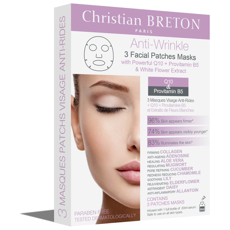 Christian Breton Anti-Wrinkle Facial Mask 3 X 20ml