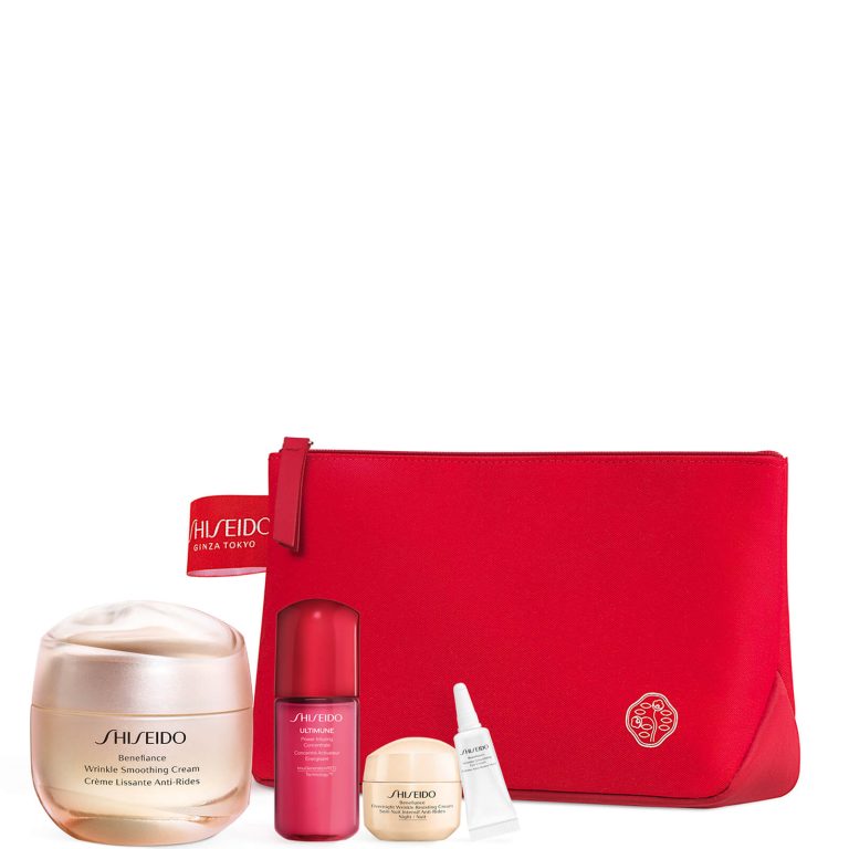 Shiseido BNF Wrinkle Smoothing Cream Pouch Set SS22