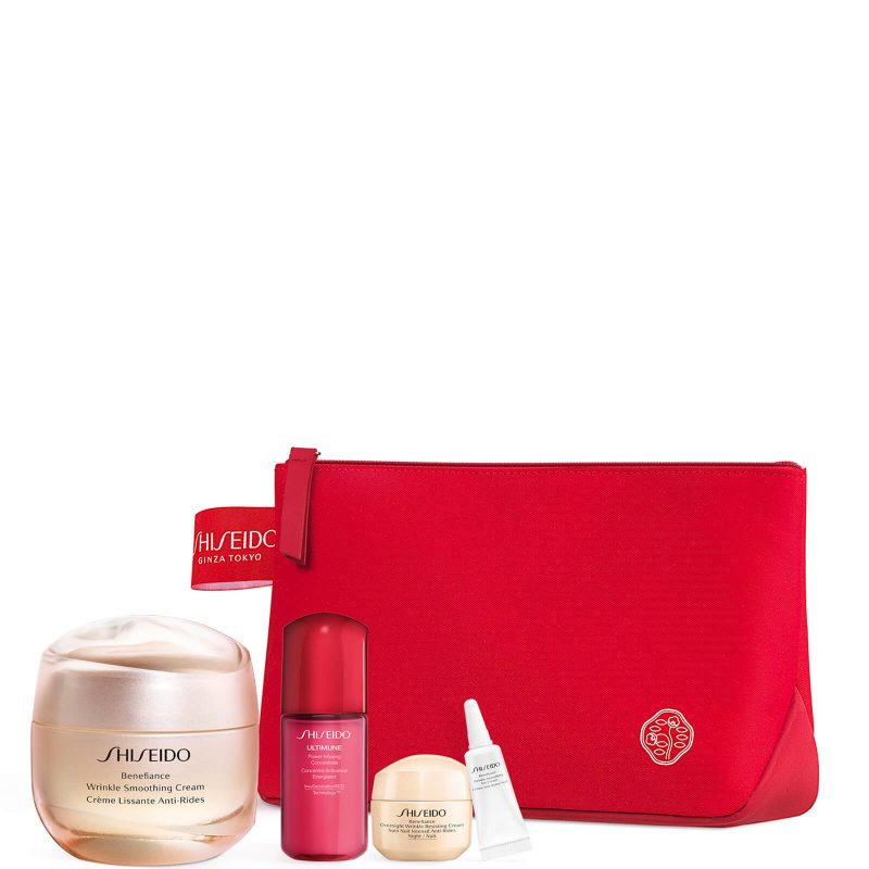 Shiseido BNF Wrinkle Smoothing Cream Pouch Set SS22