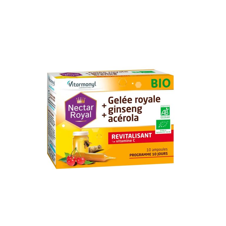 3286010055217.jpg Vitarmonyl Nectar Royal Gel Royale 500mg + Ginseng + acerola