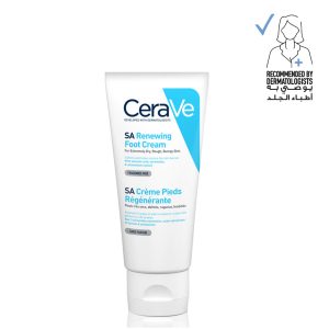 CeraVe SA Renewing Foot Cream for Dry, Rough, and Cracked feet with Hyaluronic Acid