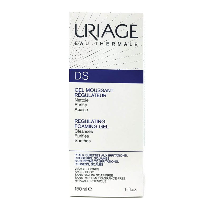 Uriage DS Regulating Foaming Gel Skin Prone to Irritations Redness Scales