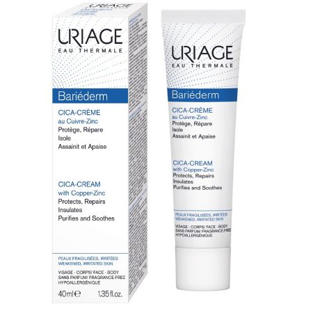 3661434004735-bariederm-cica-crema-reparatoare-40-ml.jpg Uriage Bariéderm Cica-Cream with Copper-Zinc Weakened Irritated Skin