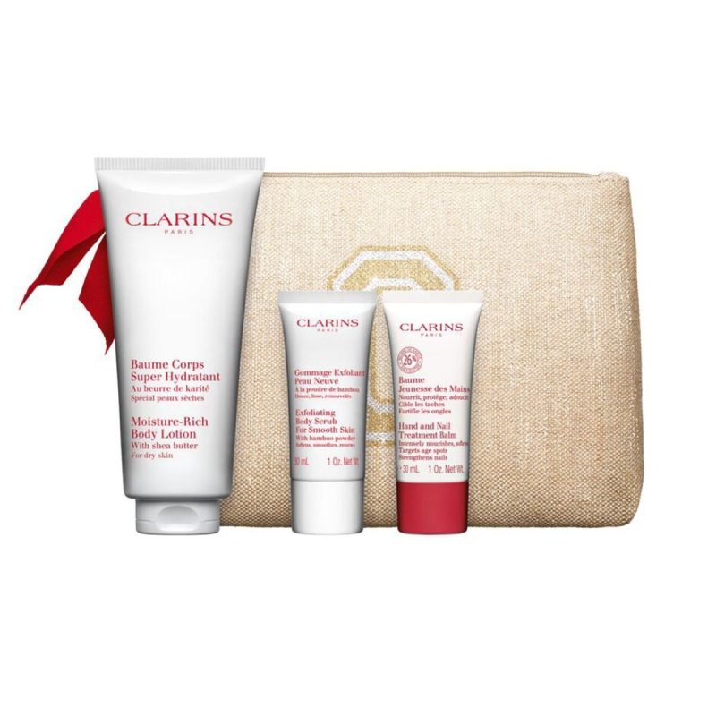Clarins Coffee Bl 200 Ml + Body Scrub 30Ml + H&N 30ML