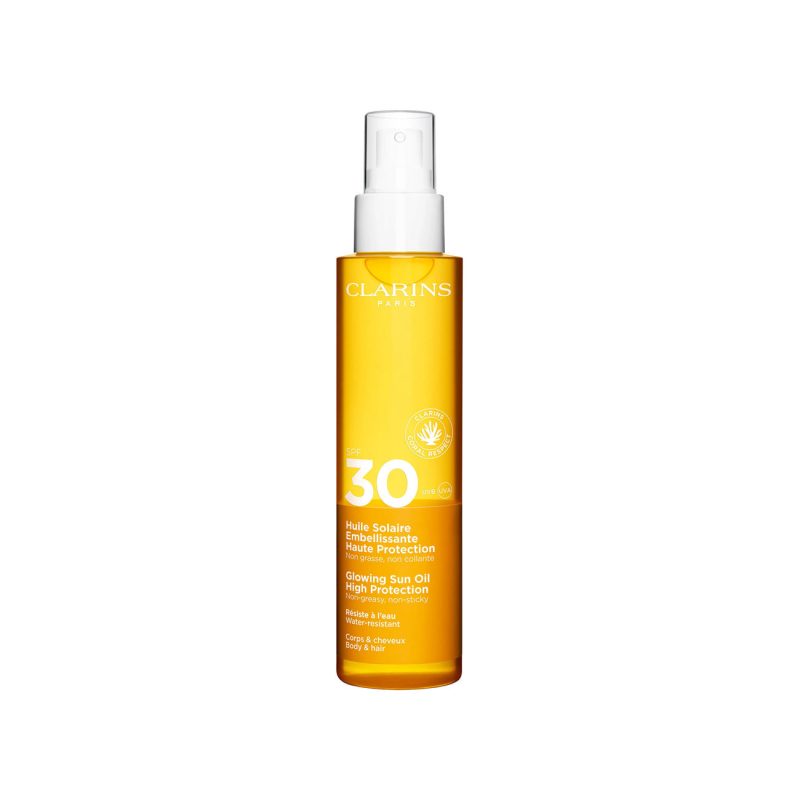 Clarins Glowing Sun Oil High Protection SPF30