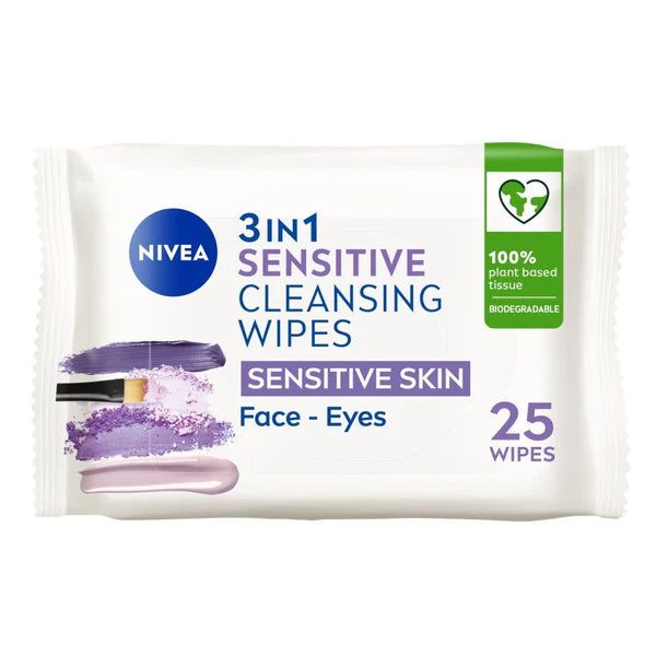 4005900776143-772451_grande_6cbc44e7-a9ea-4d11-bad2-75ea3ca14da0.jpg Nivea 3 In 1 Sensitive Cleansing Skin Wipes