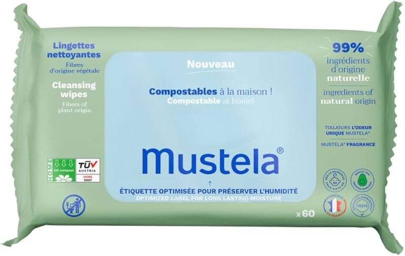 Mustela Cleansing Wipes (Delicately Fragranced)