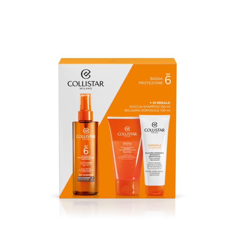 Collistar Kit Olio Secco Doccia-Shampoo E Balsamo Doposole