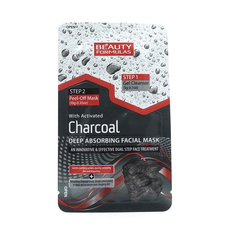 Beauty Formulas Charcoal Cleansing Solution for the Face 2-in-1 13 G