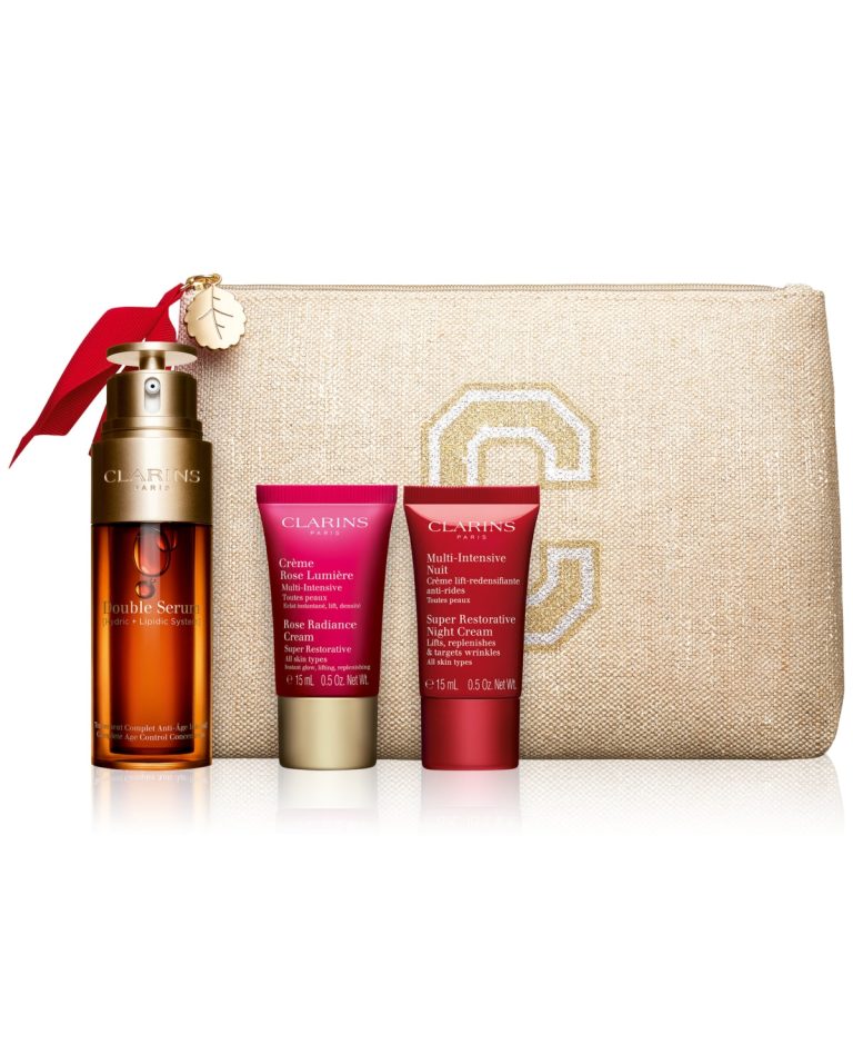 Clarins Double Serum & Super Restorative Skincare Set