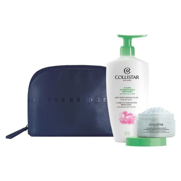 818962698-1.jpg Collistar Cofanetto Fluido Idratazione Profonda 400 ml + Talasso-Scrub 150 G + Travel-Bag