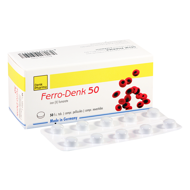 Denk Ferro-Denk 50 Iron Tablets 50 Count