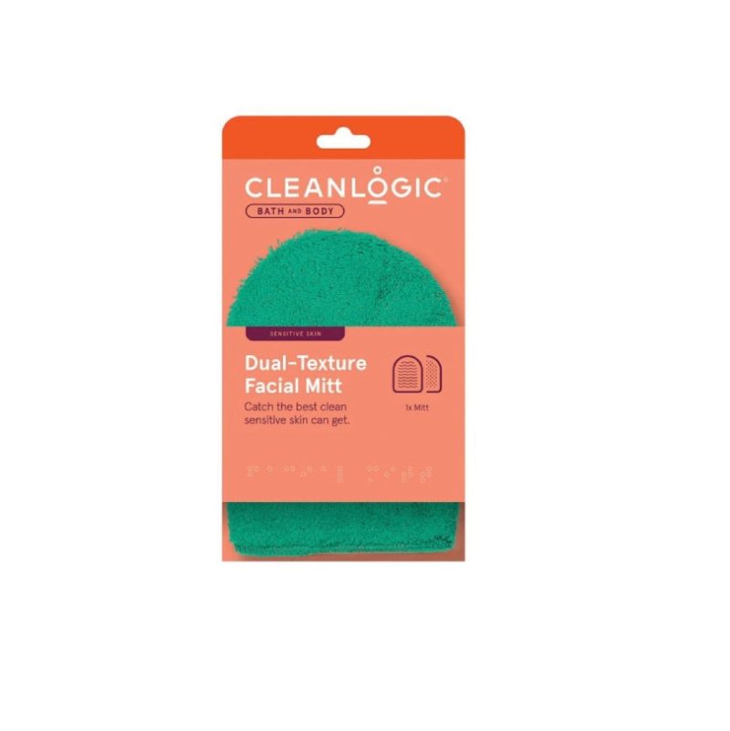 Cleanlogic Bath and Body Sensitive Skin Dual-Texture Facial Mitt