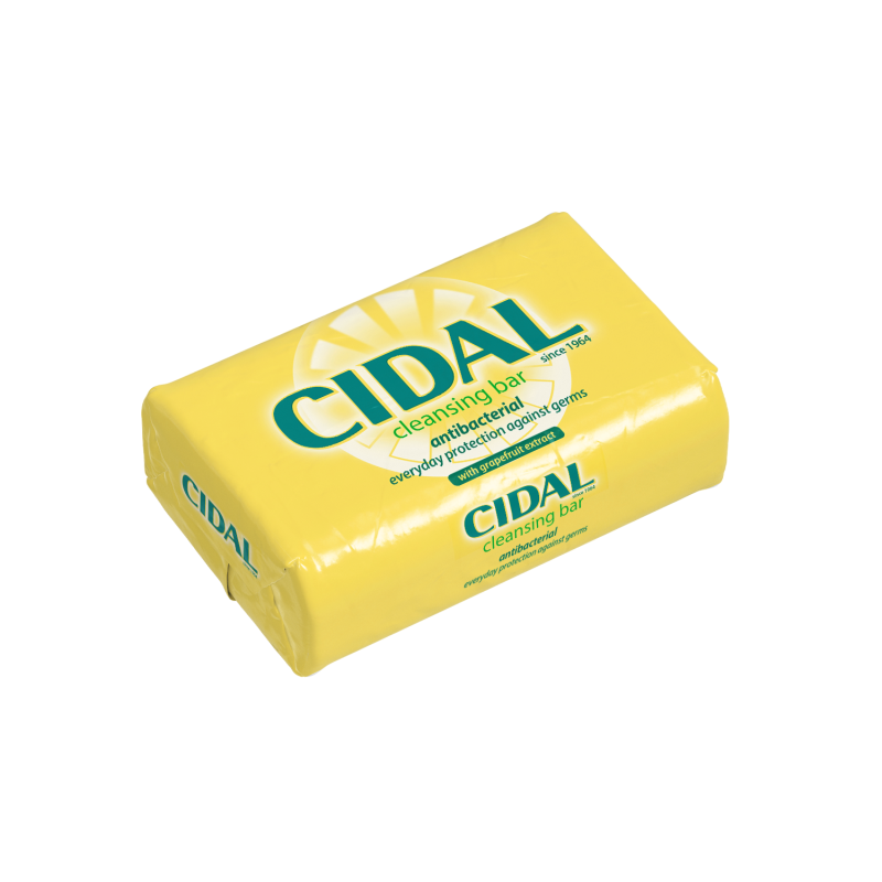 Cidal_Soap-Bar_Single.png Cidal Soap Antibacterial Cleansing Bar