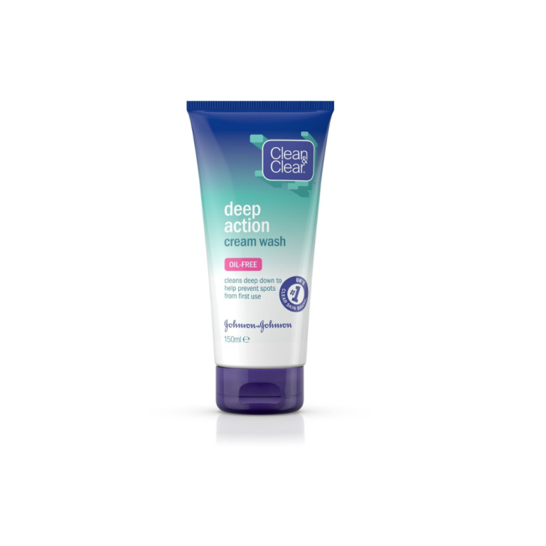 Clean_ClearDeepActionCreamWash-150ml.png Clean & Clear Deep Action Oil Free Cream Wash