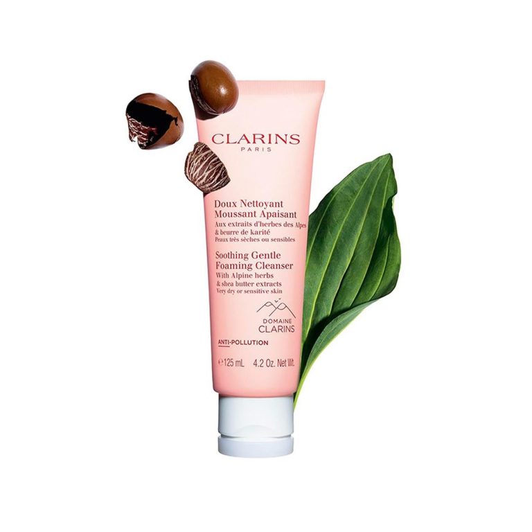DOUXNETTMOUSSAPAISANT125ML.jpg Clarins Soothing Gentle Foaming Cleanser With Alpine Herbs & Shea Butter Extract