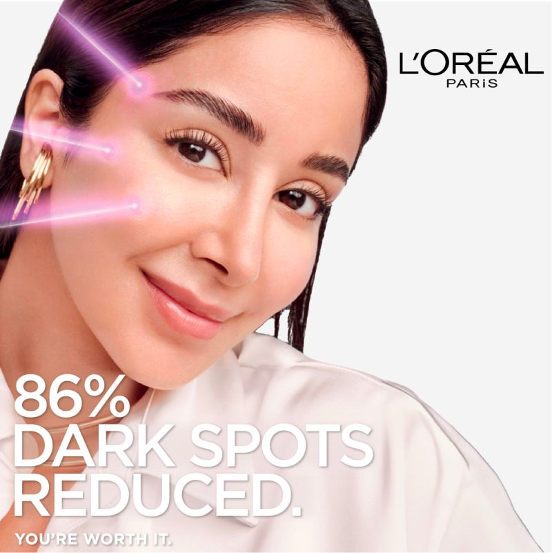L'Oréal Paris Glycolic Bright Serum with 8% [Melasyl ™ + Glycolic Acid + Niacinamide] face serum for Dark Spots & Brightening 30 ml