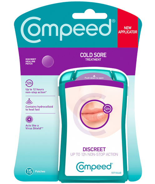 Compeed Hydrocolloid Cold Sore Discreet Healing Patch