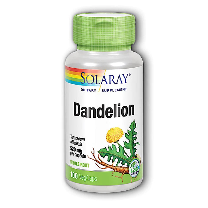 Solaray-076280012101_720x_fa79accf-4718-41d8-91e0-f2369fcc498e.jpg Dandelion Root 520mg 100 VegCap