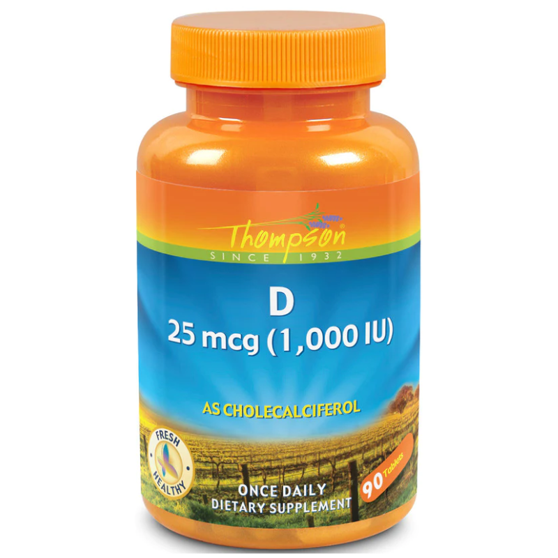 Thompson-D.png Thompson D 25 mcg (1000 IU) 90 Tablets