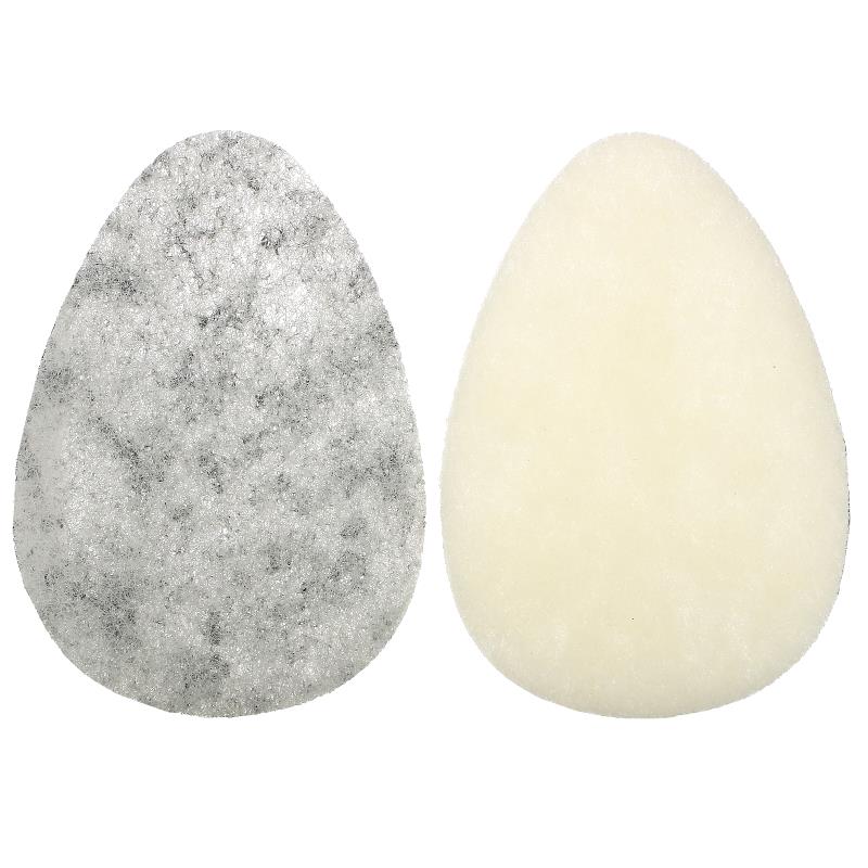 Ecotools Infused Facial Sponges Rose Petal + Bamboo Charcoal 2 Sponges