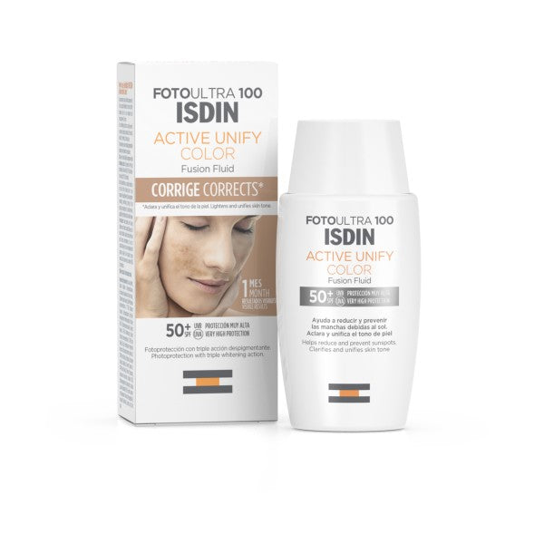 foto-ultra-100-isdin-active-unify-color-fusion-fluid-spf-50-50-ml.jpg ISDIN FotoUltra 100 Active Unify Fusion Fluid Color SPF50+ 50ml Sunscreen