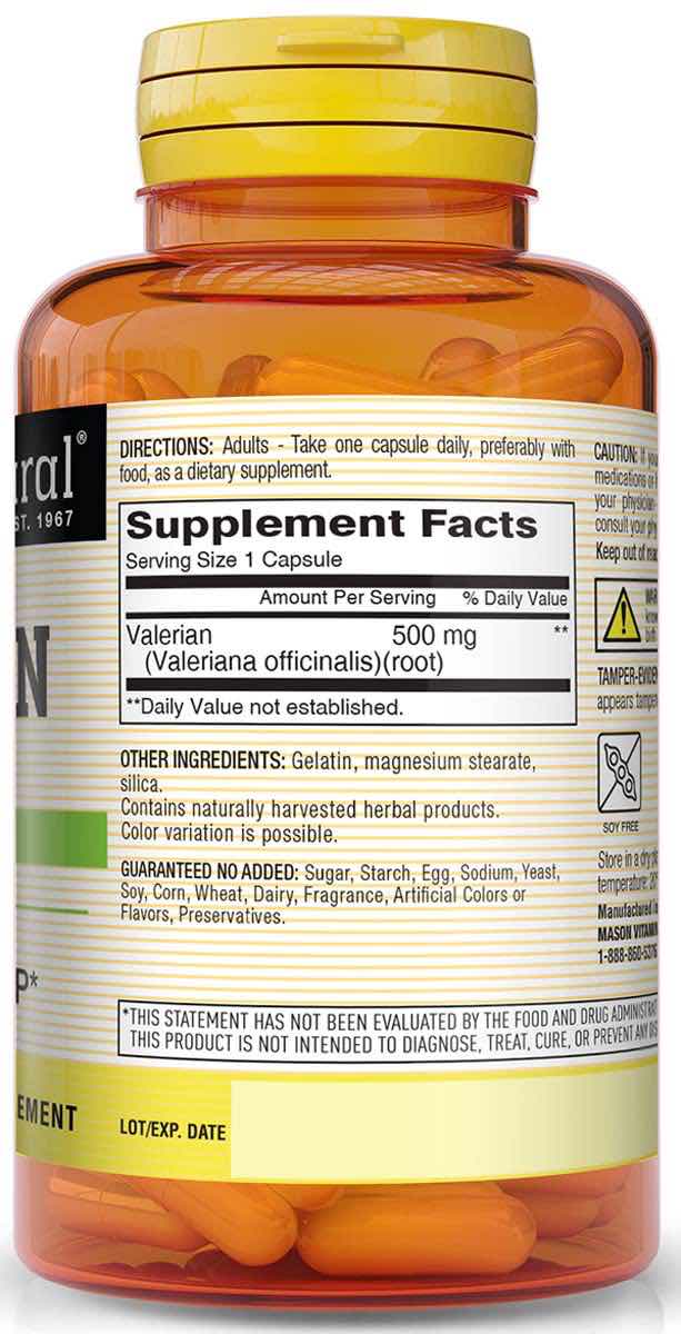 product-valerian-back-637211771690815340.jpg Mason Natural Valerian 500 mg
