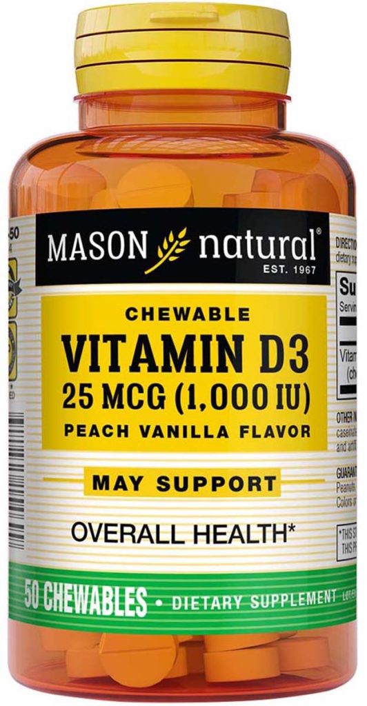 Mason Natural Vitamin D3 1,000 IU Chewable