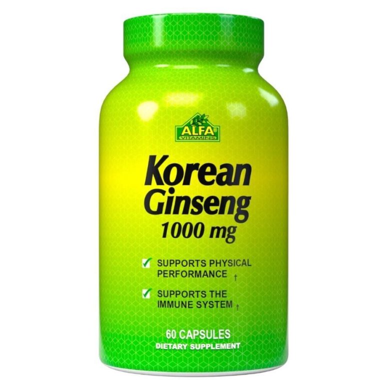 Alfa Vitamins Korean Ginseng 1000mg
